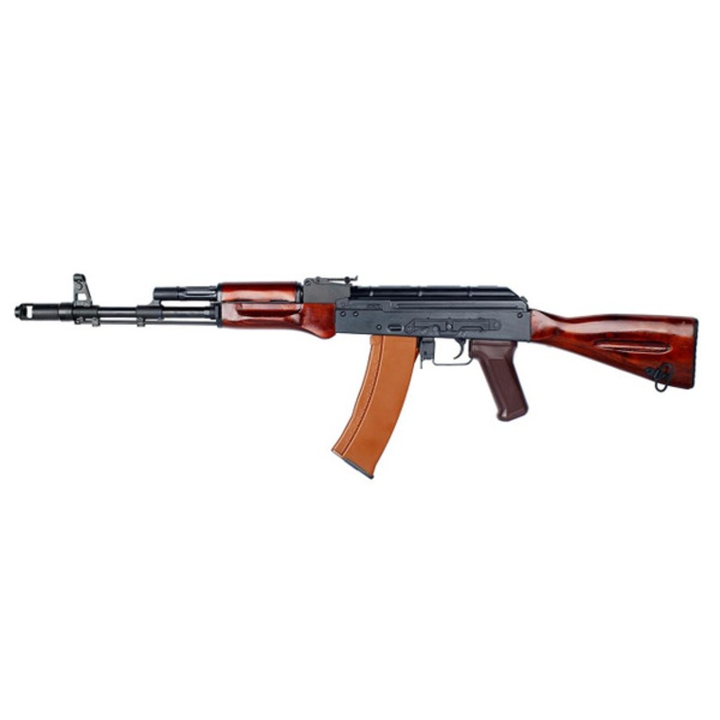 E&L Airsoft AK74N Platinum Airsoft Rifle w/ Real Wood Furniture, Black