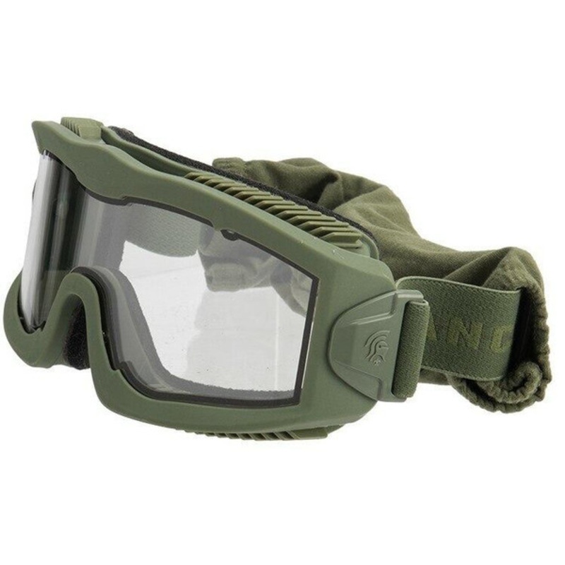Lancer Tactical AERO Series Dual Pane Airsoft Goggles, Green