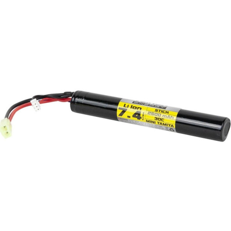 Valken Energy Li-Ion 7.4v 2500mAh High Output Stick Battery, Mini Tamiya