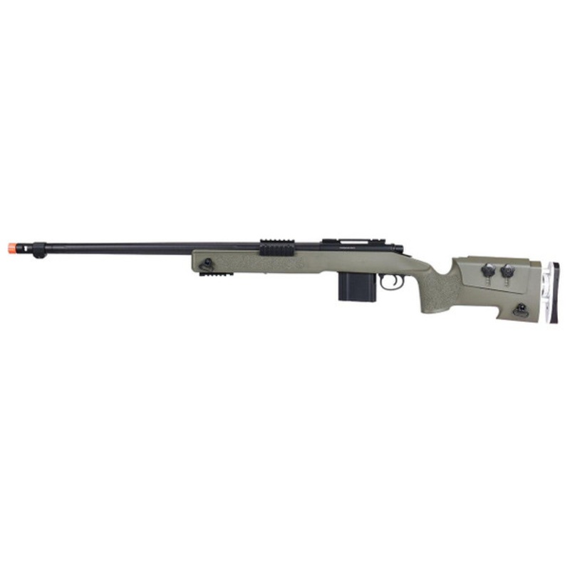 WellFire MB4417 M40A3 Bolt Action Airsoft Sniper Rifle, OD Green