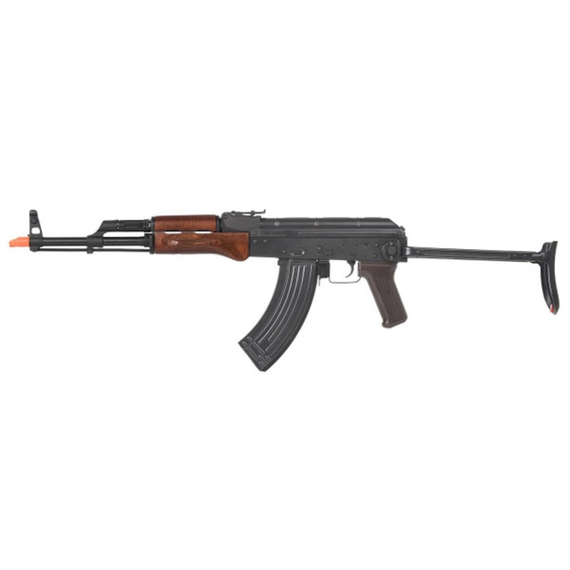 E&L Airsoft AK AIMS Platinum Airsoft Rifle w/ Real Wood Furniture, Black