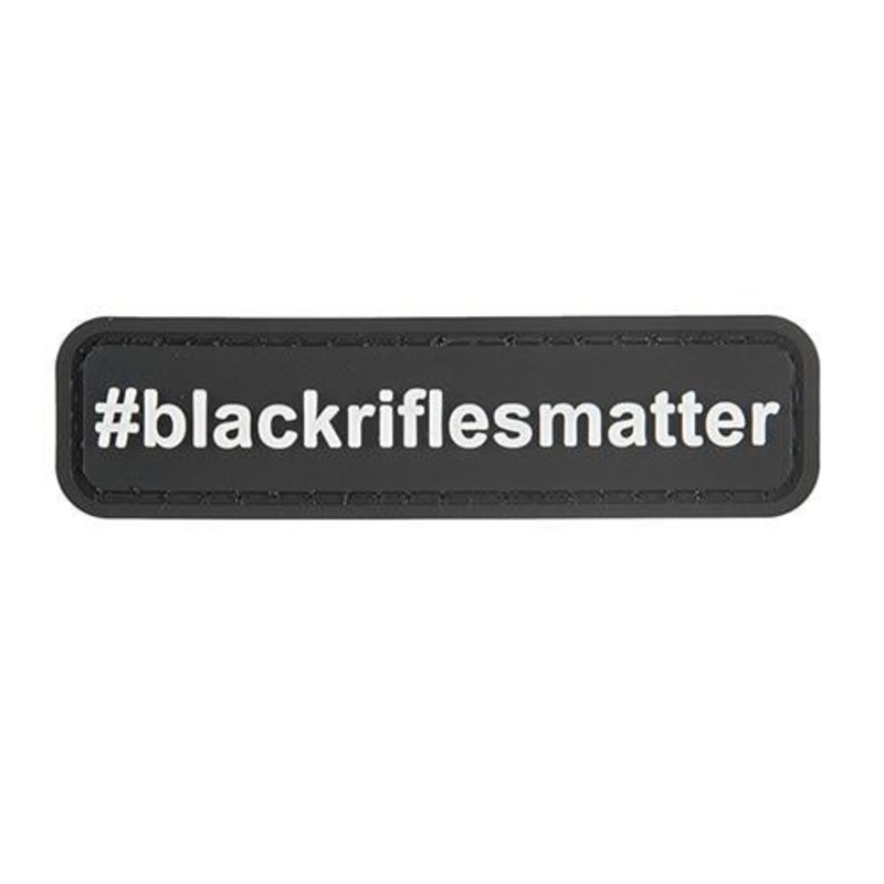G-Force #BlackRiflesMatter PVC Morale Patch, Black