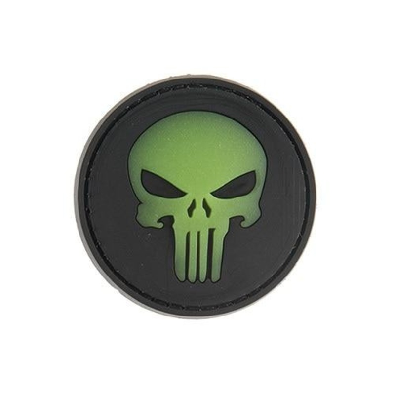 G-Force Round Punisher Glow-In-The-Dark PVC Morale Patch