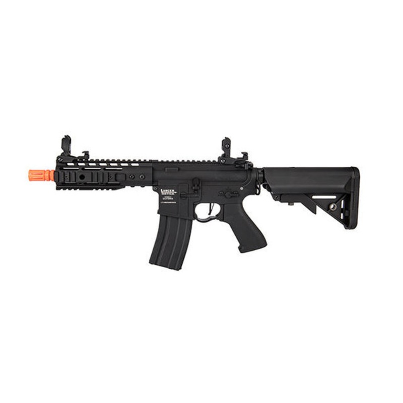 Lancer Tactical Proline 7 Keymod Rail w/ Picatinny M4 Carbine AEG Airsoft Rifle, Black