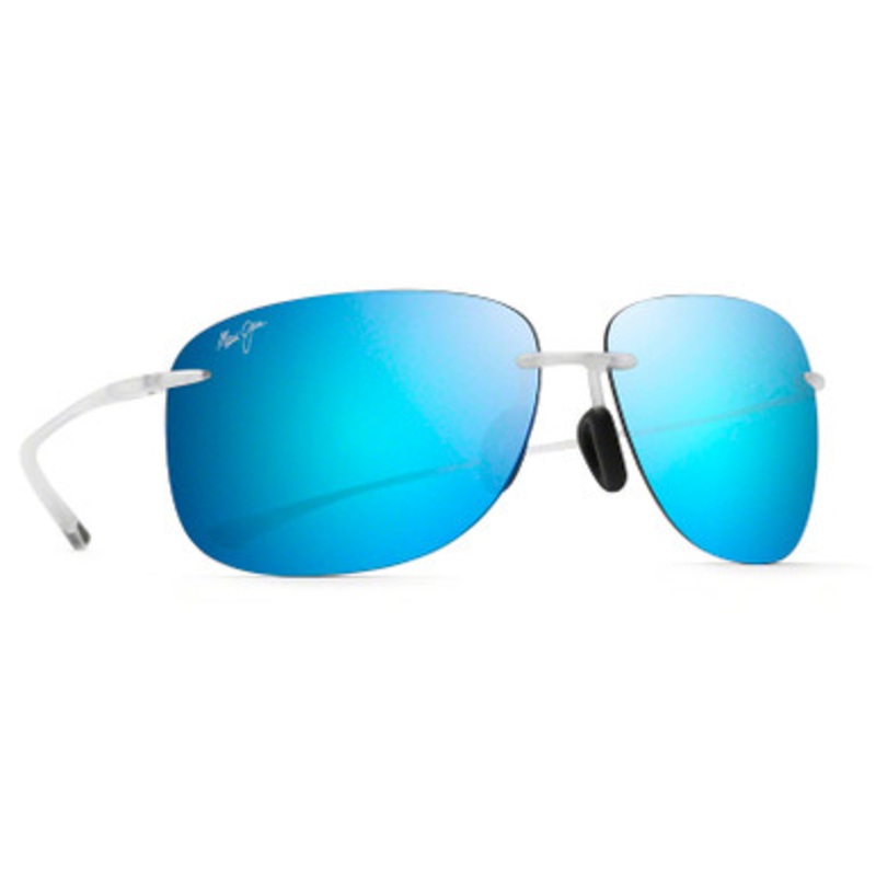 Maui Jim Hikina Sunglasses – Matte Crystal Frame/Blue Hawaii Lens