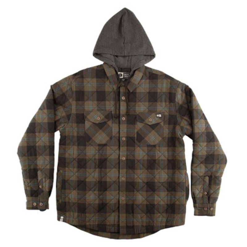 Salty Crew Dock Flannel Jacket – Olive – 2XL