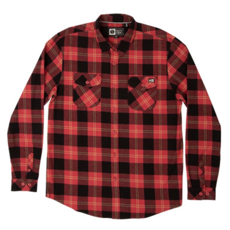 Salty Crew Inshore Flannel Shirt – Rust – 2XL