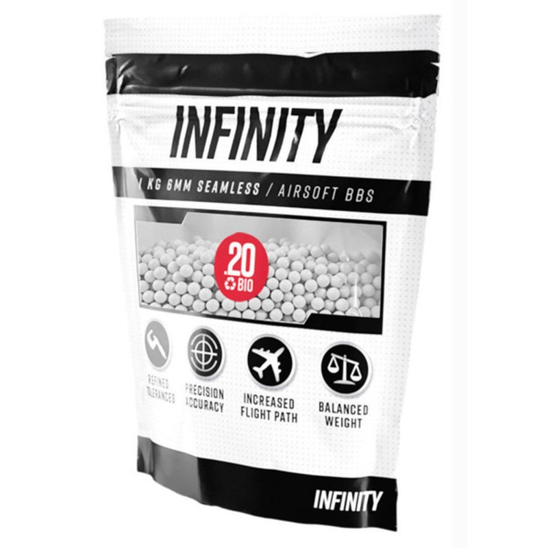 Valken Infinity 6mm BIO Airsoft BBs, 0.20g, 5000 rounds