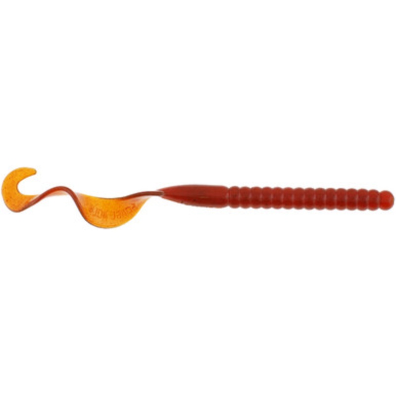 Berkley Powerbait Power Worm – 12in – Motor Oil Red Fleck