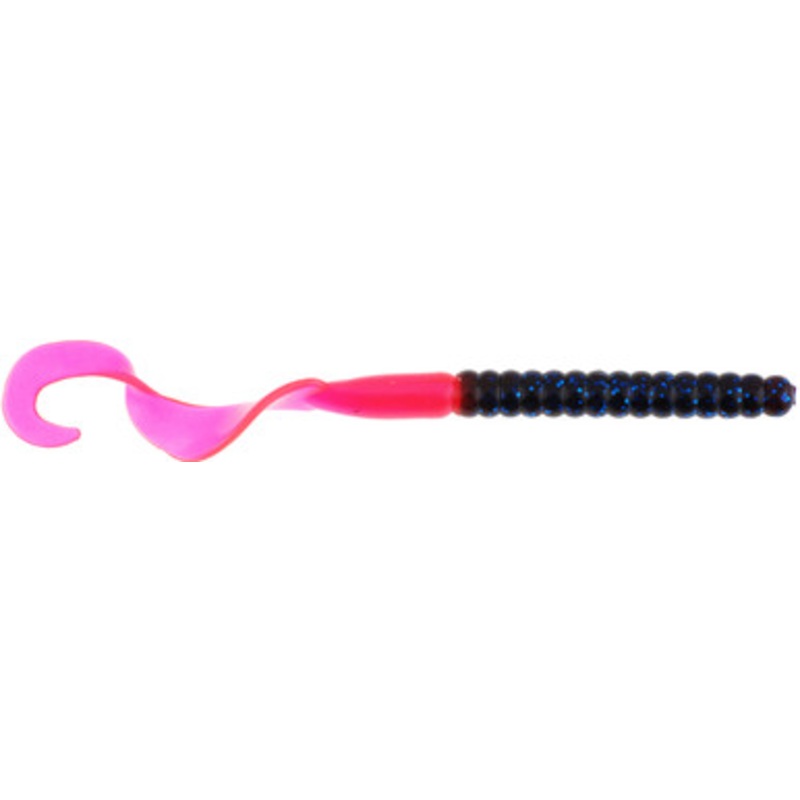 Berkley Powerbait Power Worm – 8-1/2in – Blue Fleck Firetail