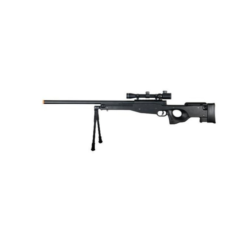 Double Eagle Full Metal L96 Bolt Action Airsoft Sniper Rifle with Scope and Bipod