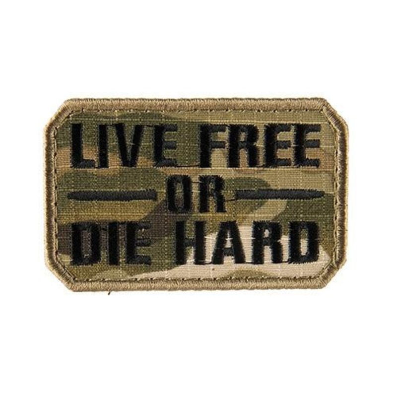 Live Free or Die Hard Embroidered Morale Patch
