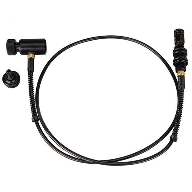 Ninja MicroBore Remote with Slide Check and Quick Disconnect, Black