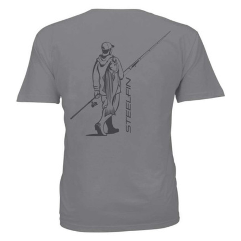 Steelfin Cowhunter T-Shirt – Northeast Grey / Size X-Large