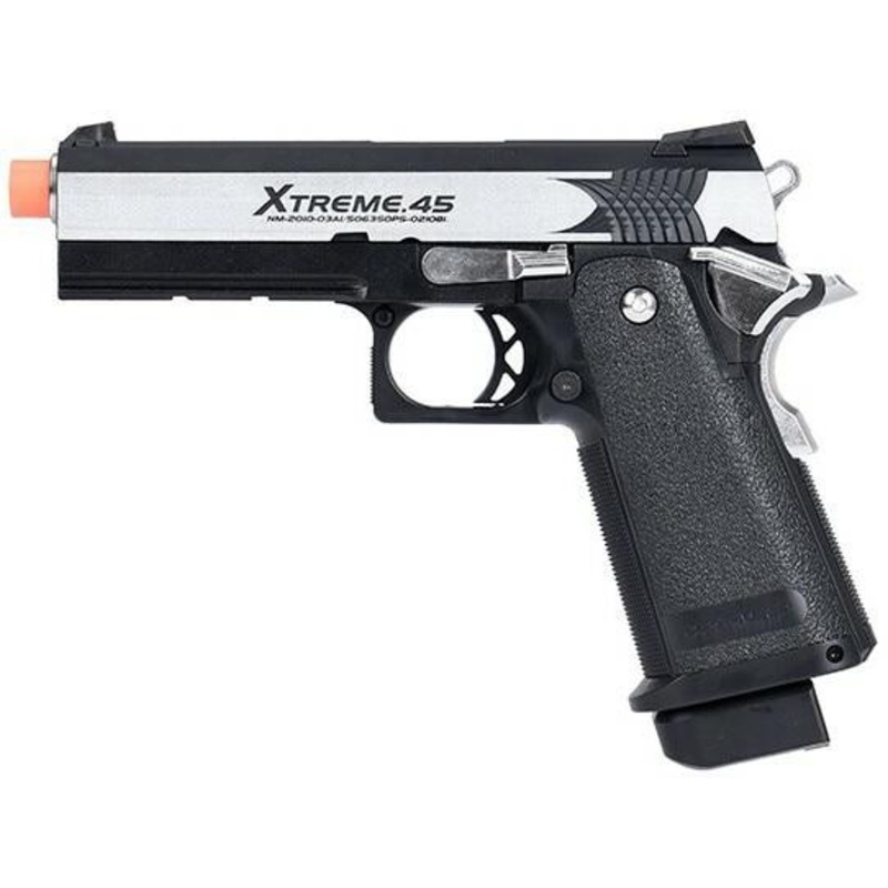 Tokyo Marui Hi-Capa XTreme .45 Style Full Auto Gas Blowback Airsoft Pistol, Black
