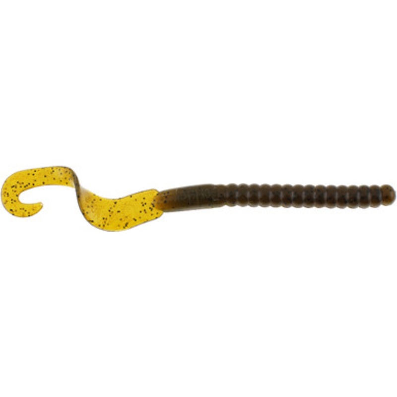 Berkley Powerbait Power Worm – 8-1/2in – Green Pumpkin