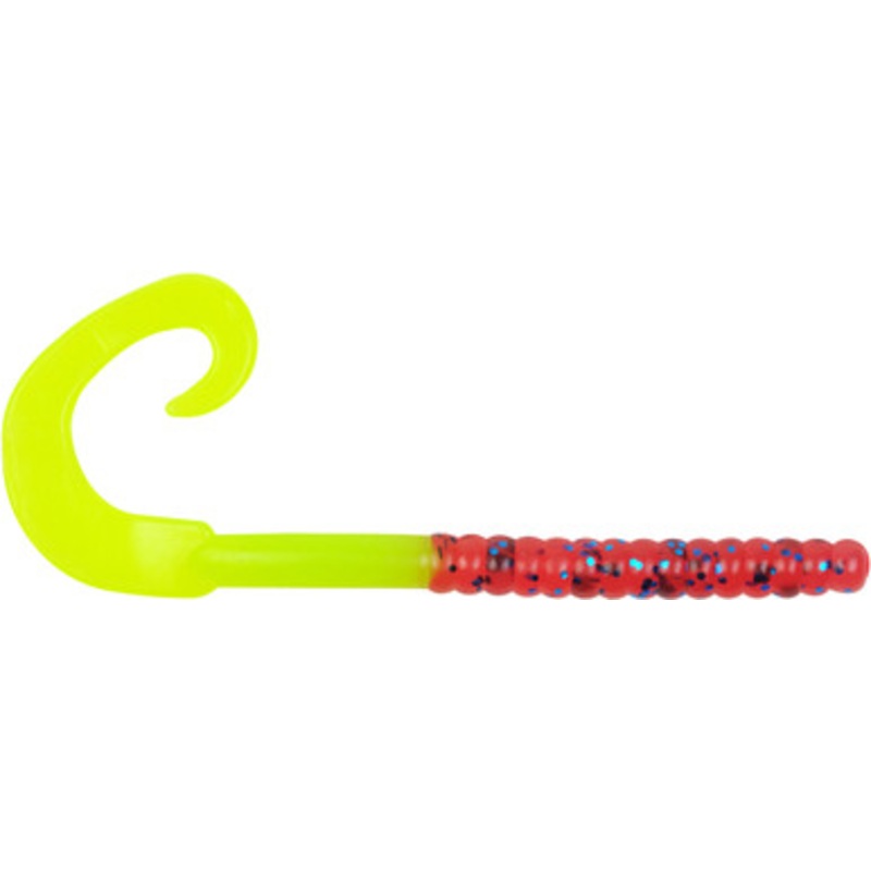Berkley Powerbait Power Worm – 8-1/2in – Plum/Chartreuse