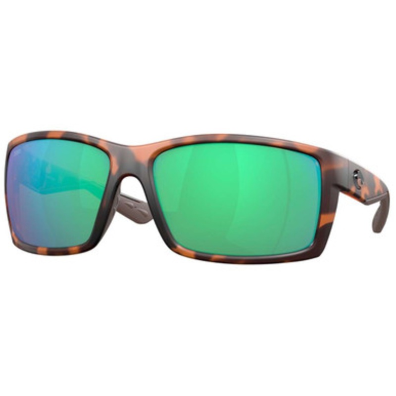 Costa Reefton Sunglasses – Matte Retro Tortoise/Green Mirror 580G
