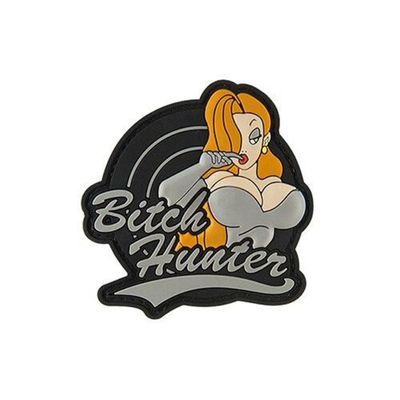 G-Force B*** Hunter PVC Morale Patch, Gray
