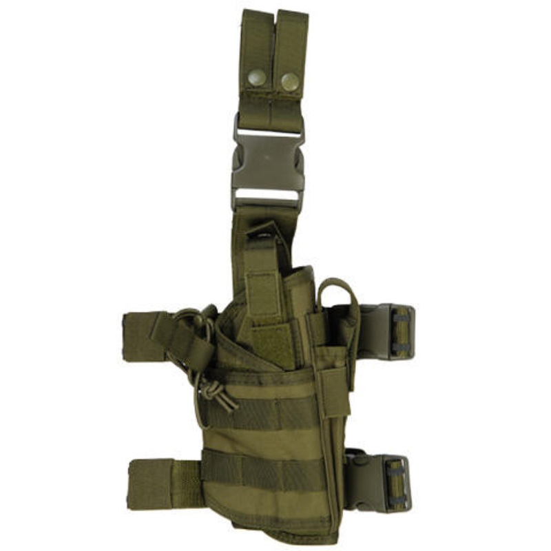 Lancer Tactical 322GN Nylon Tornado Drop Leg Holster, OD Green