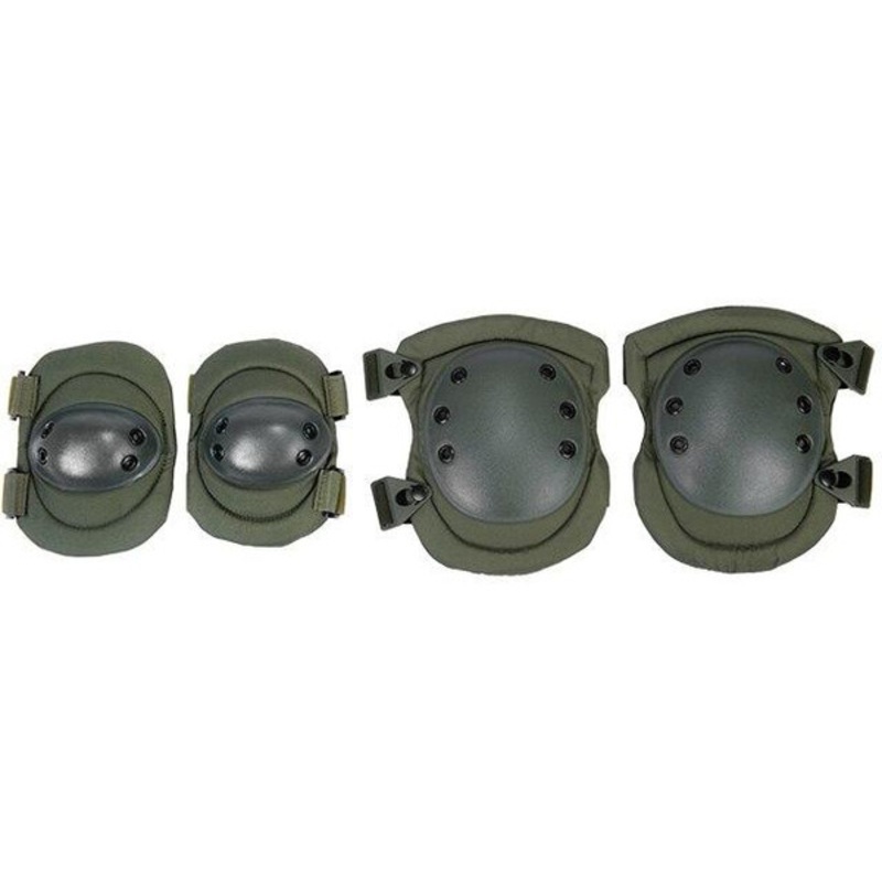 Lancer Tactical Nylon Elbow & Knee Pads, Olive Drab Green