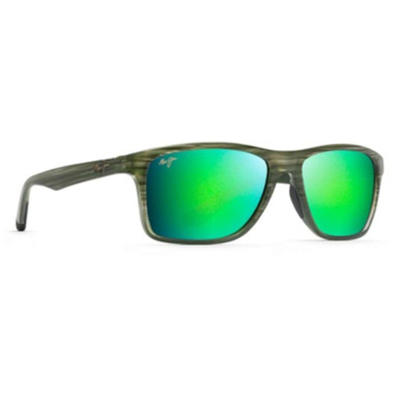 Maui Jim Onshore Sunglasses – Olive Stripe Fade Frame/MAUIGreen Lens