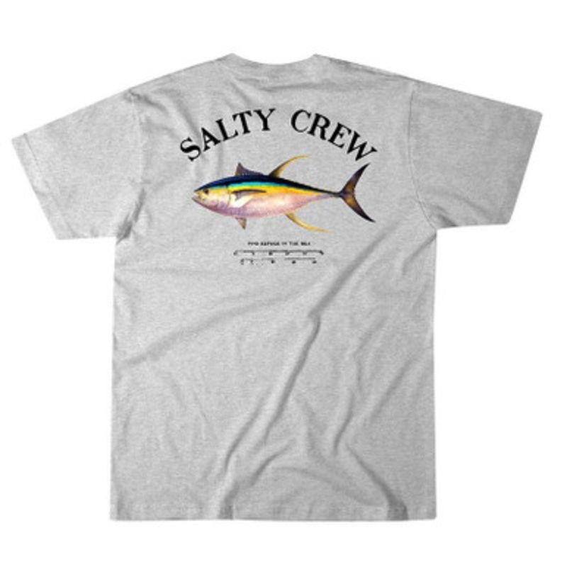 Salty Crew Ahi Mount Short Sleeve T-Shirt – Athletic Heather – L