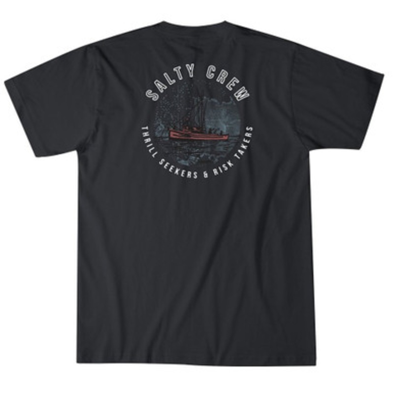 Salty Crew Long Range Short Sleeve T-Shirt – Tar – L