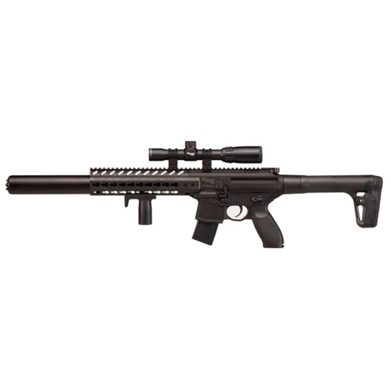 SIG AIR MCX .177 Co2 Air Rifle w/1-4×24 Precision Scope, Black