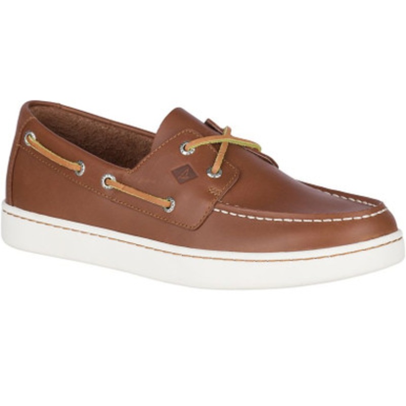 Sperry Cup 2-Eye Leather Boat Shoe – Tan – 10