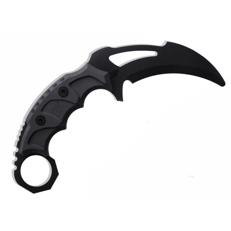 TS Blades Black Widow EVO Karambit Polymer Training Knife, Black