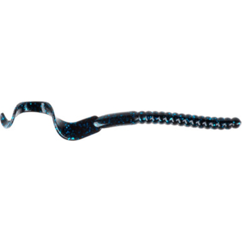 Berkley Powerbait Power Worm – 12in – Black Blue Fleck