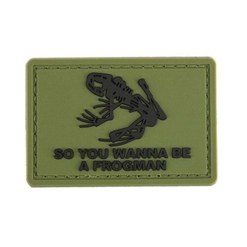 G-Force Frogman PVC Morale Patch, Green