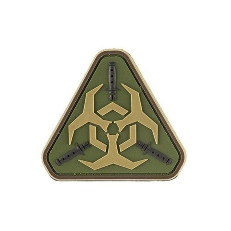 G-Force Resident Evil Biohazard PVC Morale Patch, OD Green
