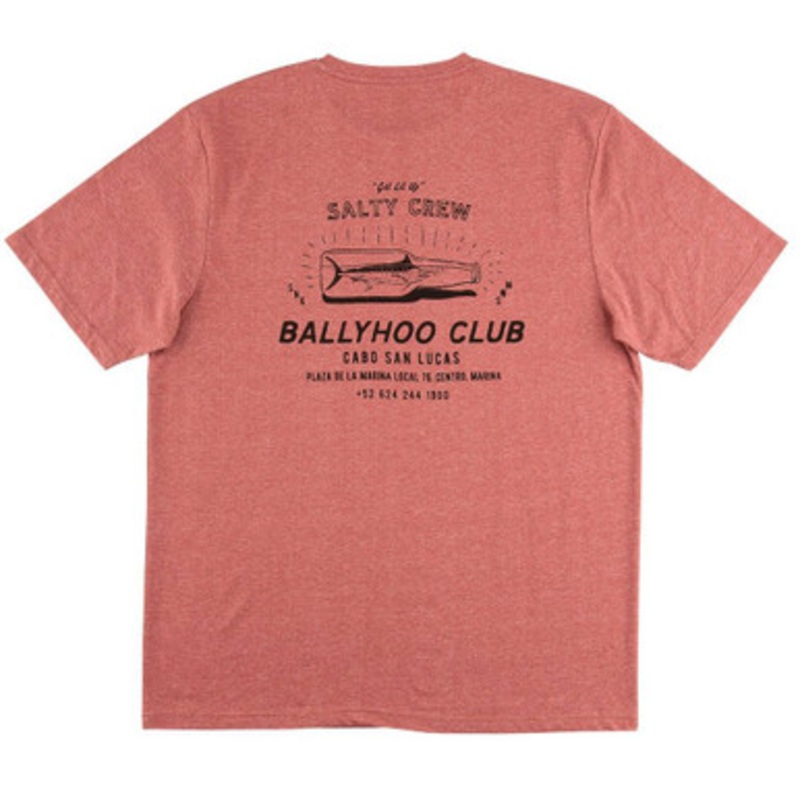 Salty Crew Ballyhoo Short Sleeve Tech Tee – Brick Heather – L