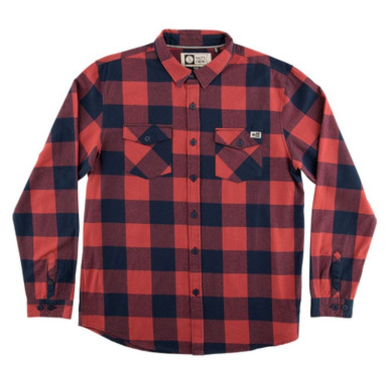 Salty Crew Buffer Flannel Shirt – Rust – 2XL