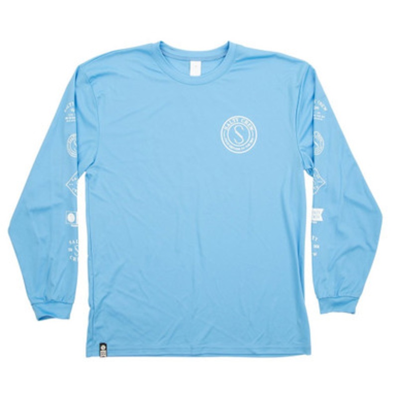 Salty Crew Palomar Long Sleeve Tech T-Shirt – Columbia Blue – XL