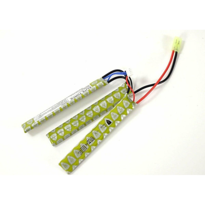 Elite Force 11.1v 1200 mAh 15C Tri-Panel LiPo Battery, Tamiya Plugs