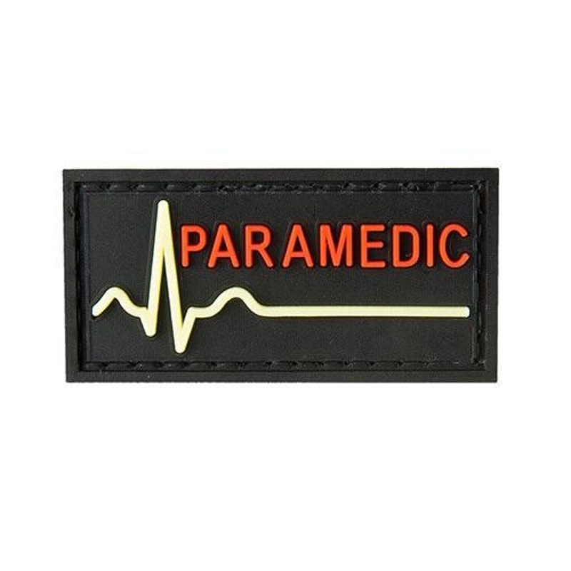G-Force Glow-In-The-Dark Paramedic Large Patch, Black