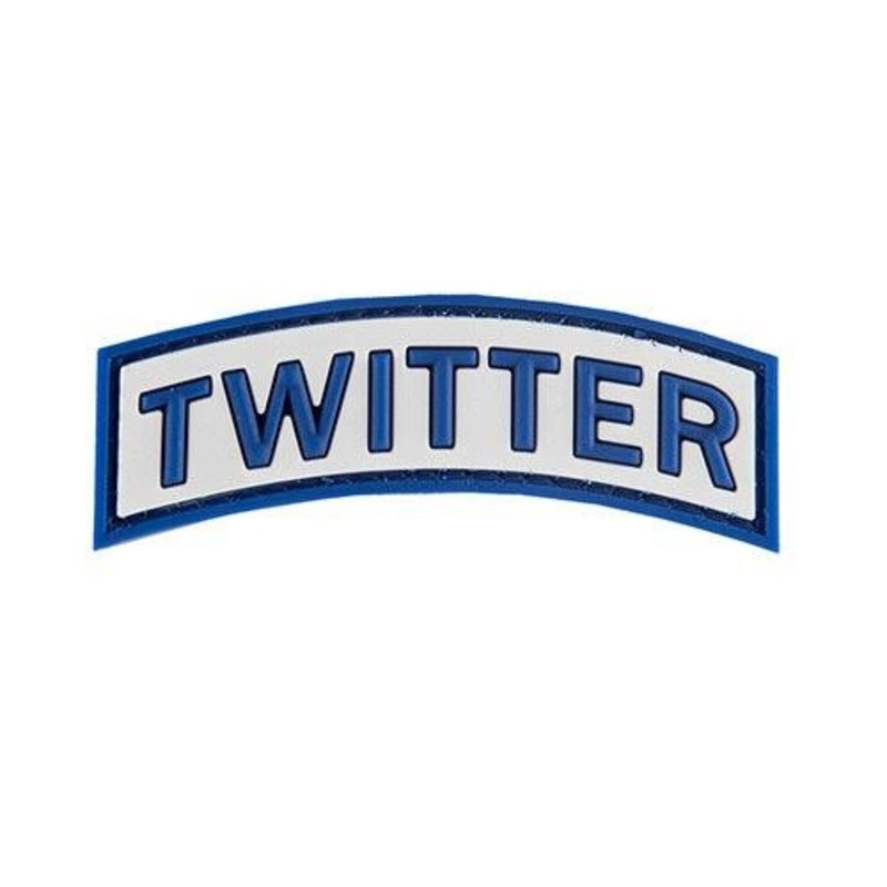 G-Force Twitter PVC Morale Patch, Blue