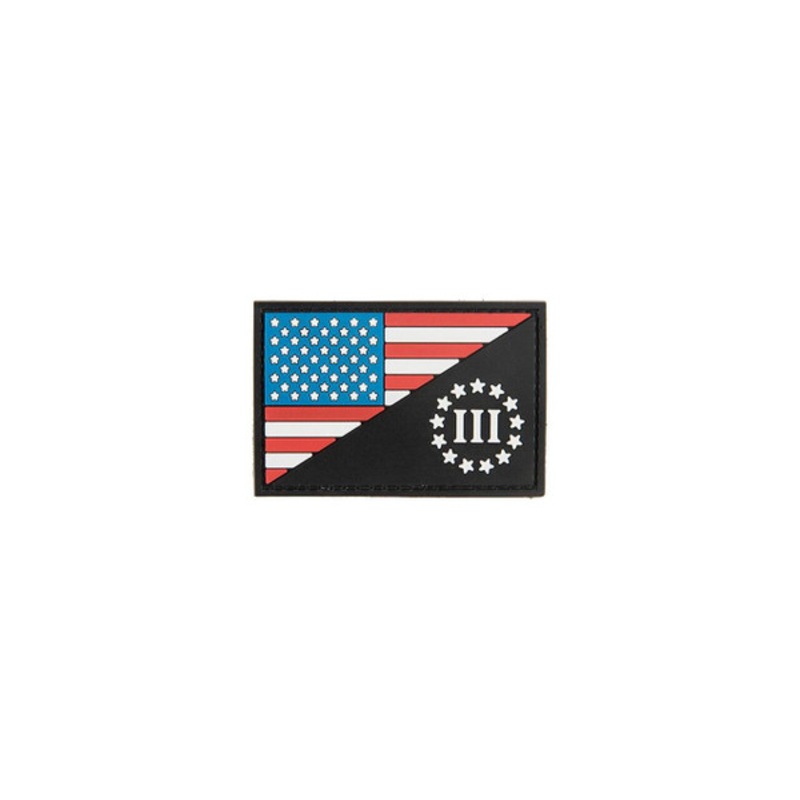 G-Force US Flag with Three Percenter PVC Morale Patch