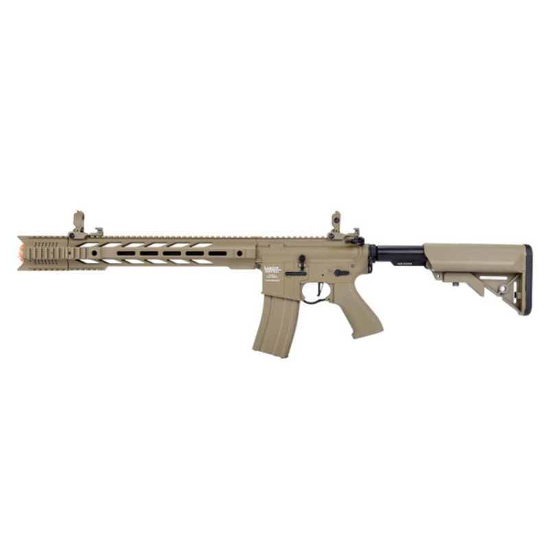 Lancer Tactical Interceptor SPR ProLine Series Low FPS AEG Airsoft Rifle, Tan