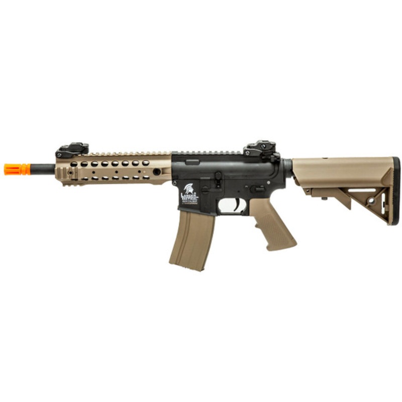 Lancer Tactical M4 CQB Airsoft AEG Rifle, Gen 2, Black/Tan