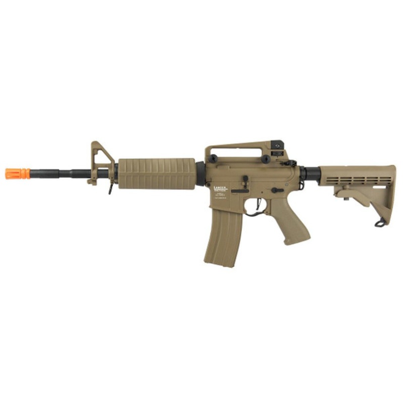 Lancer Tactical M4A1 LT-06  Proline Series Carbine High FPS Airsoft Rifle, Tan