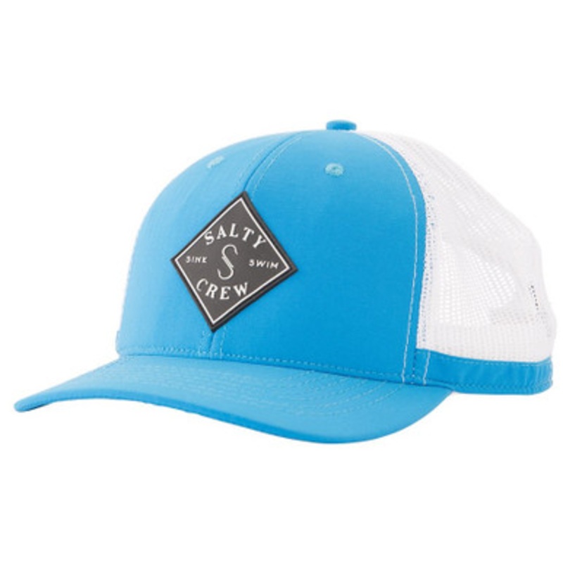 Salty Crew Aruba Custom Retro Trucker Hat – Ocean/White