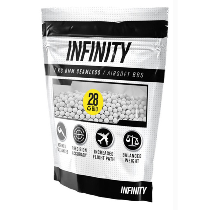 Valken Infinity 6mm BIO Airsoft BBs, 0.28g, 3500 rounds