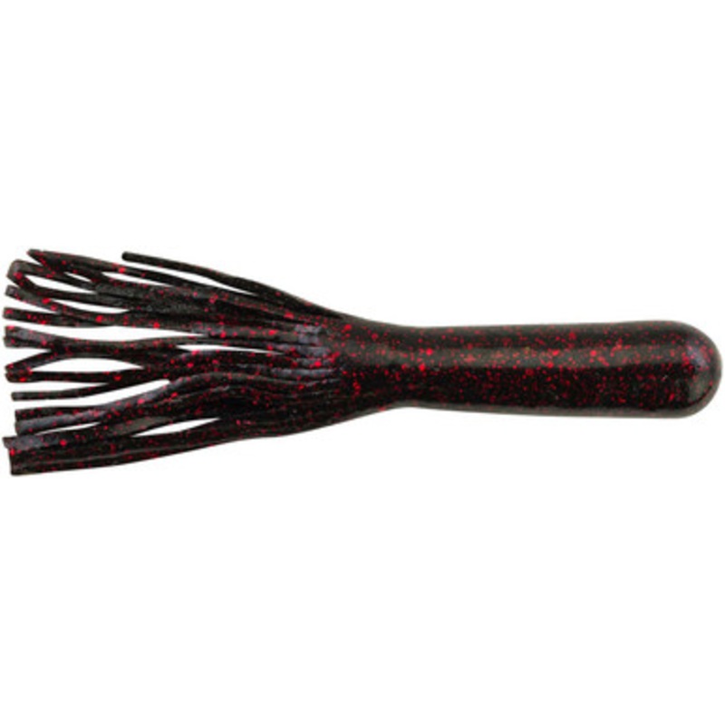 Berkley PBBPT4.5 Powerbait Power Tube Soft Bait – 4.5in Black Red Fleck