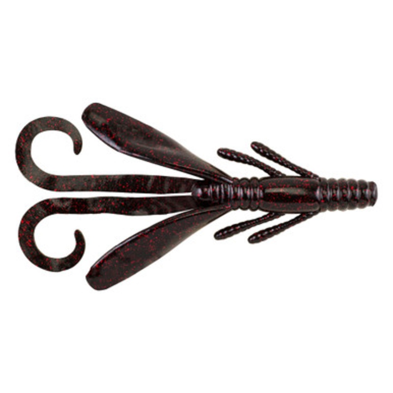 Berkley Powerbait Power Hawg – 4in – Black Red Fleck