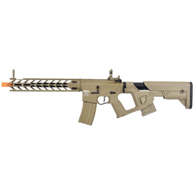 Lancer Tactical Enforcer Series NIGHT WING High FPS AEG Airsoft Rifle  w/ Alpha Stock, Tan