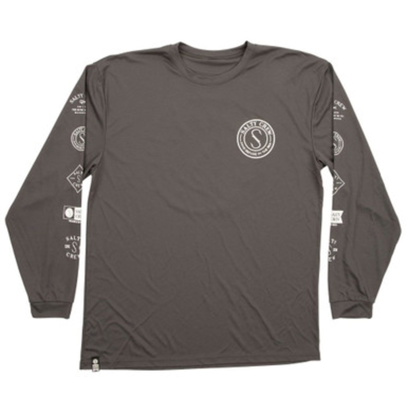 Salty Crew Palomar Long Sleeve Tech T-Shirt Charcoal – XL